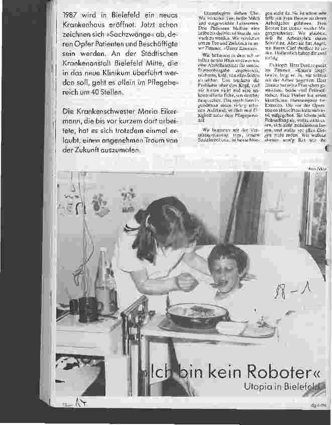 Vorschauseite 1: Ich bin kein Roboter Utopia in Bielefeld