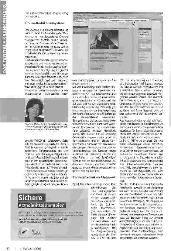 Vorschauseite 2: Ausbaufähig Kreisklinik Fürstenfeldbruck: Bedarfsgerechte CMS-Lösungen machen flexibel und unabhängig