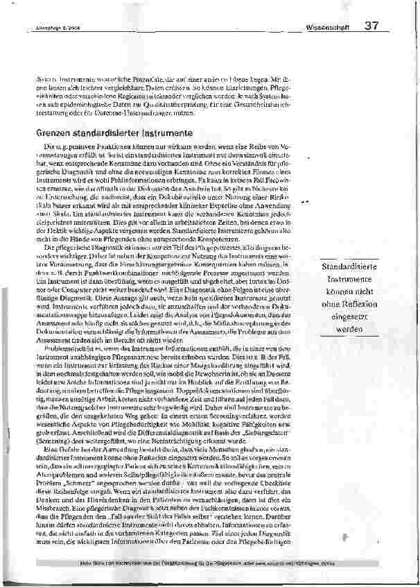 Vorschauseite 3: Altenpflege Wissenschaft - Nightingale - Beiträge aus der Pflegeforschung für die Pflegepraxis