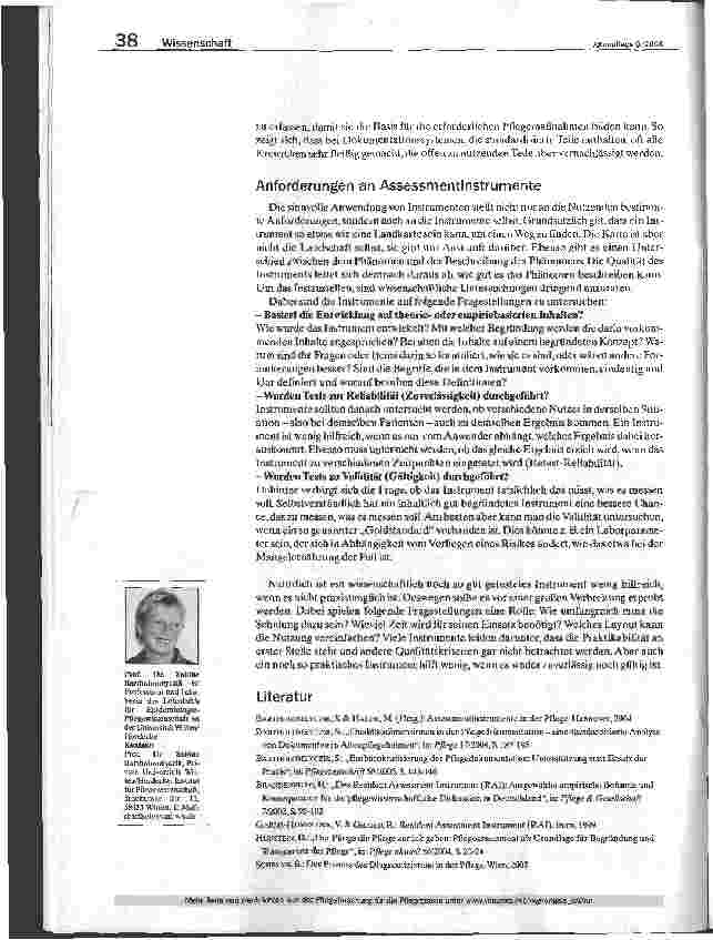 Vorschauseite 4: Altenpflege Wissenschaft - Nightingale - Beiträge aus der Pflegeforschung für die Pflegepraxis