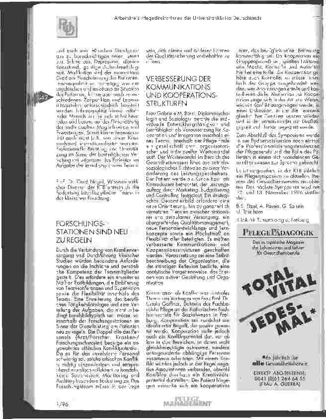Vorschauseite 3: Kooperation im Gesundheitswesen Herausforderung und Chance