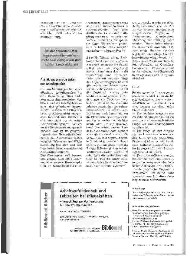 Vorschauseite 5: Standortbestimmung Pflege