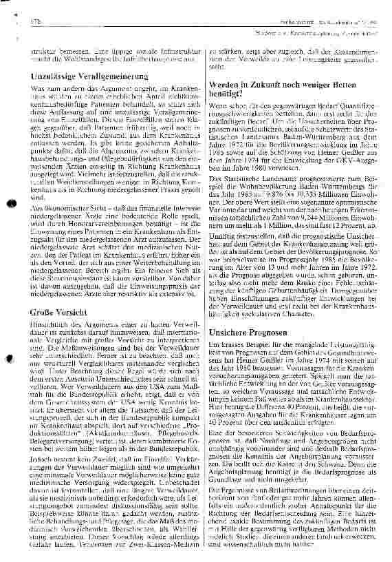 Vorschauseite 2: Krankenhausplanung: Zuviele Betten