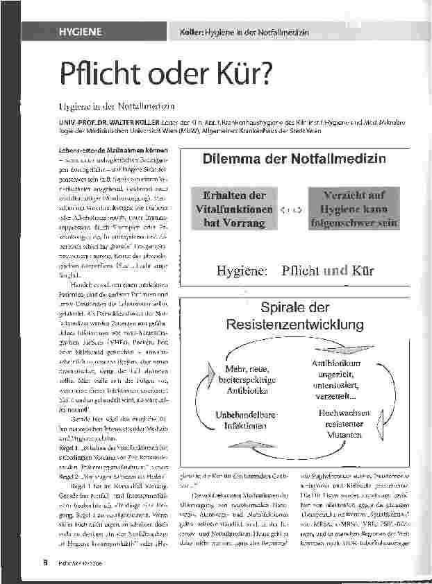 Vorschauseite 1: Pflicht oder Kür?