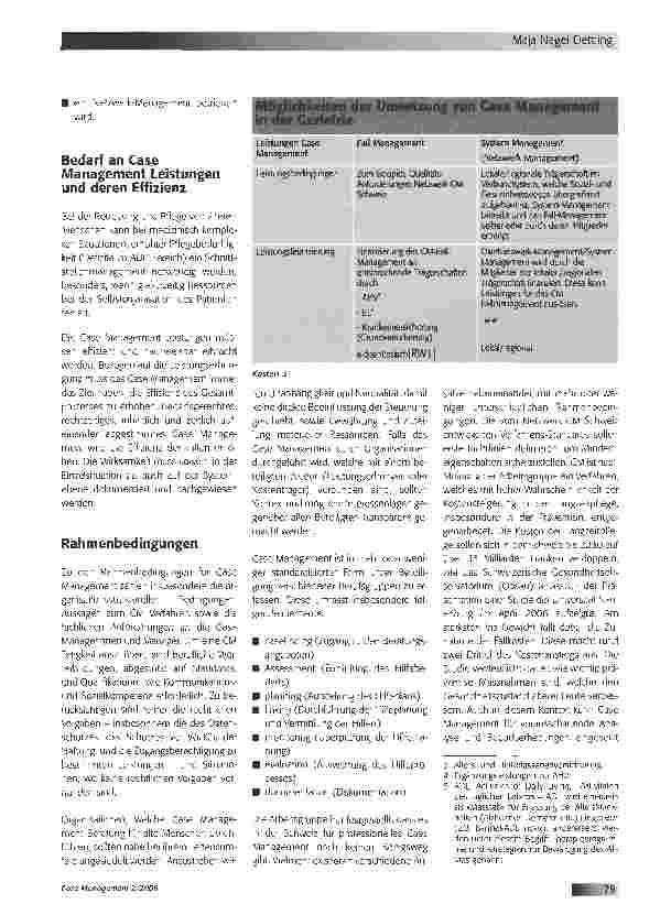 Vorschauseite 3: Gase Management in der Geriatrie: Die Suche nach dem Königsweg