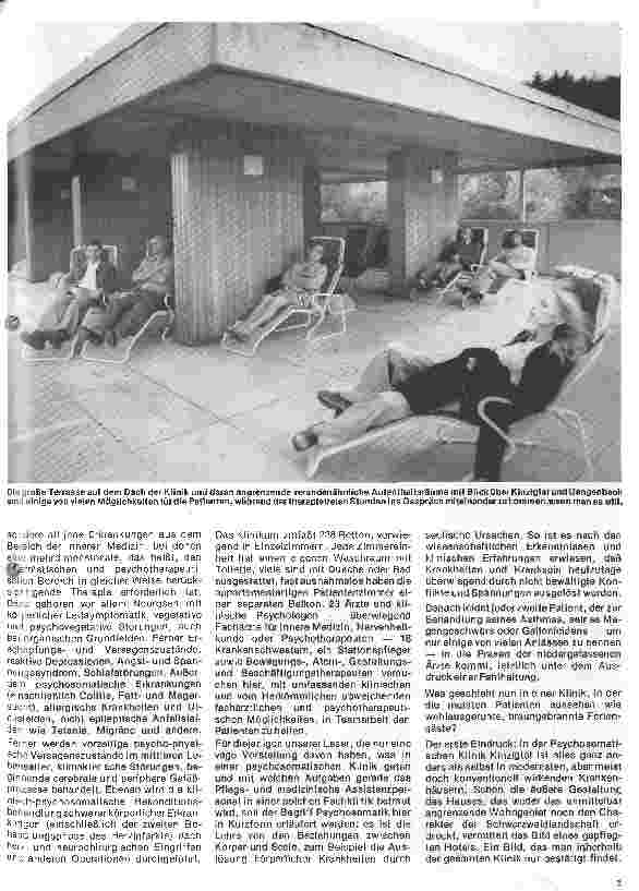 Vorschauseite 2: Die Psychosomatische Klinik Kinzigtal in Gengenbach/Schwarzwald