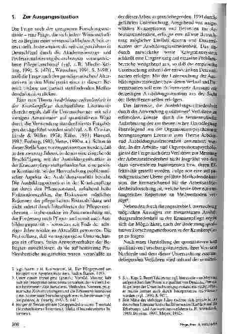 Vorschauseite 2: Qualitative versus quantitative Forschungsmethoden: Paradigmatische Alternativen - ein Thema in der Krankenpflege?