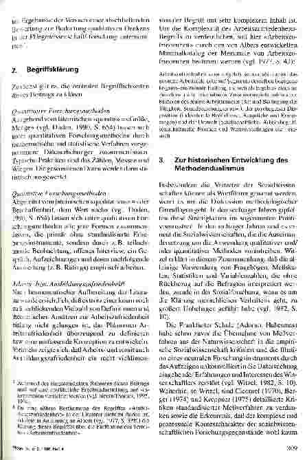 Vorschauseite 3: Qualitative versus quantitative Forschungsmethoden: Paradigmatische Alternativen - ein Thema in der Krankenpflege?
