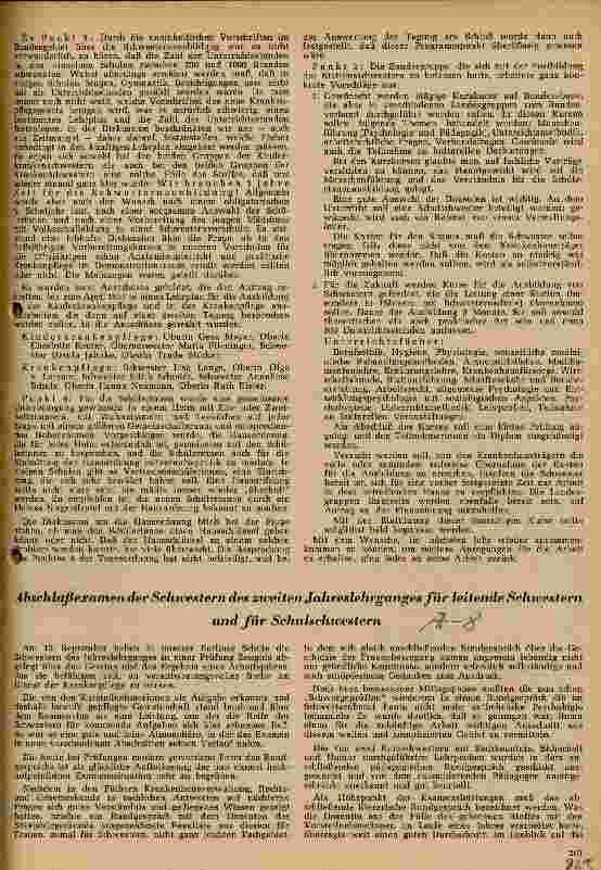 Vorschauseite 1: Abschlußexamen der Schwestern des zweiten Jahreslehrganges für leitende Schwestern und für Schulschwestern