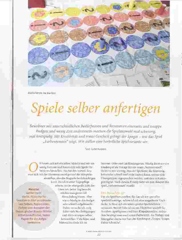 Vorschauseite 1: Spiele selber anfertigen