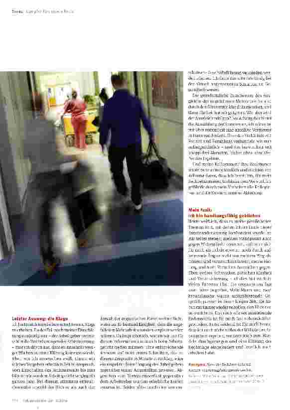 Vorschauseite 4: Meine Empörung hat mich angetrieben mein Einsatz für mein Arbeitsrecht