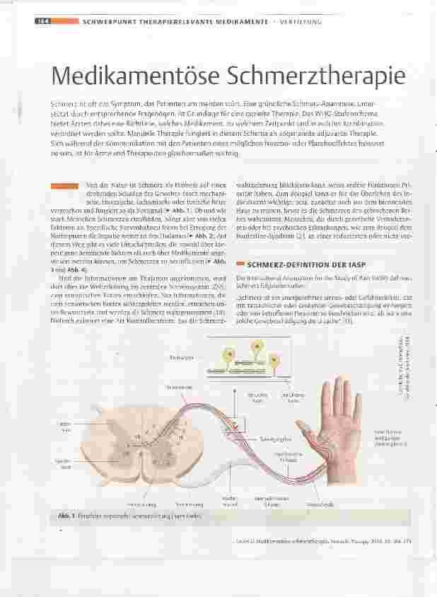 Vorschauseite 1: Medikamentöse Schmerztherapie