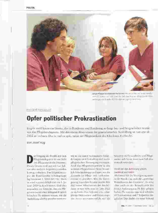 Vorschauseite 1: Opfer politischer Prokrastination