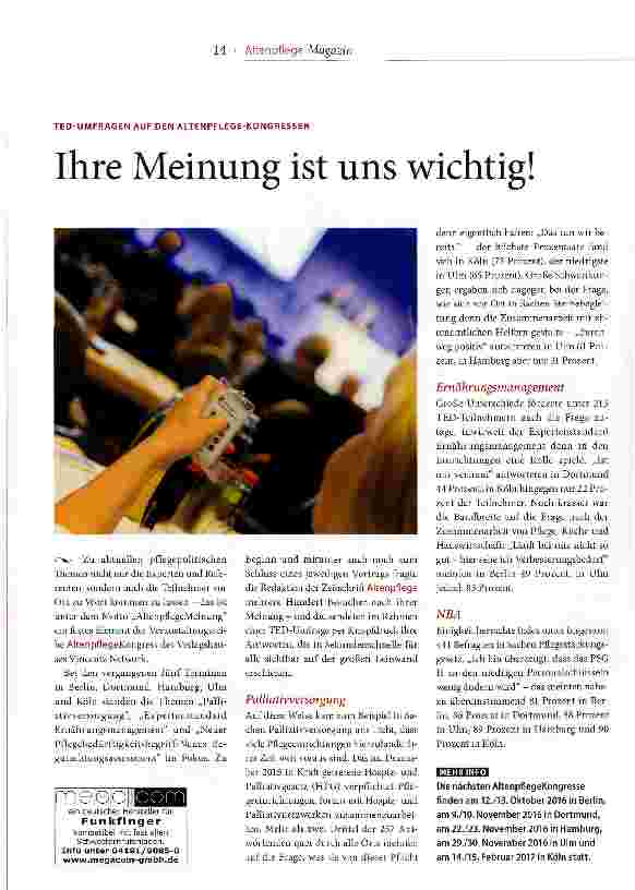 Vorschauseite 1: Ihre Meinung ist uns wichtig!