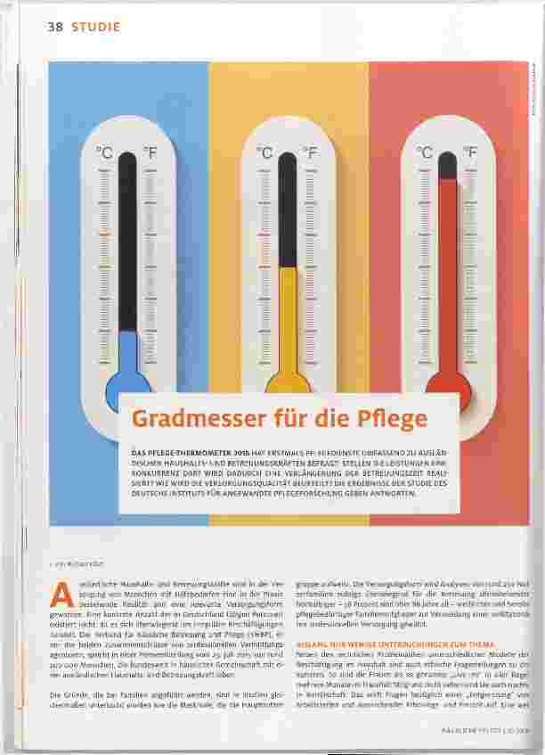 Vorschauseite 1: Gradmesser für die Pflege