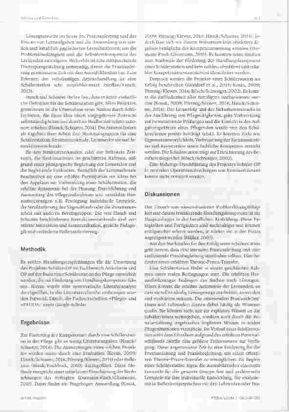 Vorschauseite 3: Auszubildende im OP Mehr Handiungskompetenz durch Theorie-Praxis Transfer