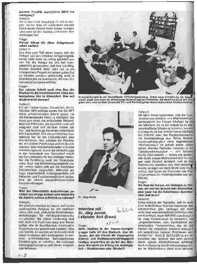 Vorschauseite 3: Die Gesellschaft für psychosomatische Therapie und zwei ihrer Fachkliniken für Alkoholund Medikamentenabhängige in Daun und Fredeburg