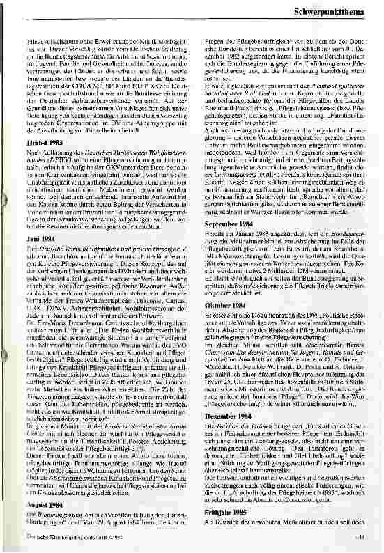 Vorschauseite 2: Lebensrisiko Pflegebedürftigkeit