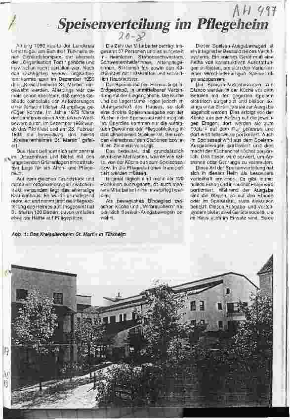 Vorschauseite 1: Spiesenverteilung im Pflegeheim