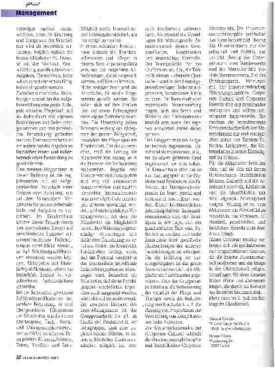 Vorschauseite 3: Lean-Management - ein Führungskonzept für die Krankenpflege? 1. Teil