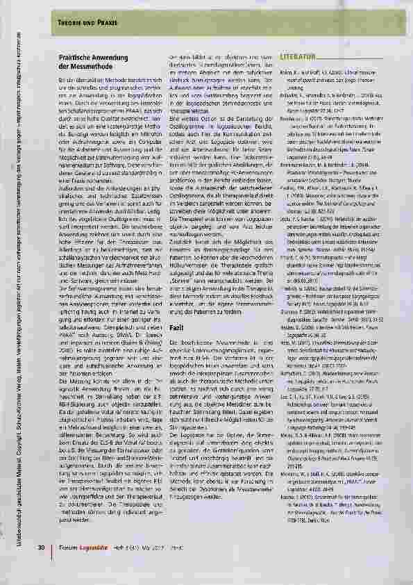 Vorschauseite 5: Objektive Messung von Glottisschlussinsuffizienzen