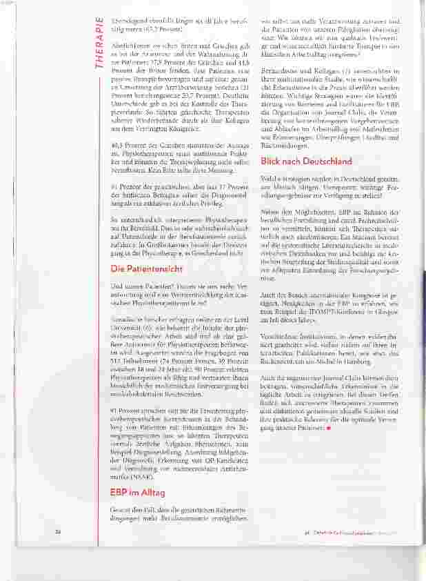 Vorschauseite 2: Physiotherapeuten als ausführende Praktiker Erstuntersuchung Arztsache?
