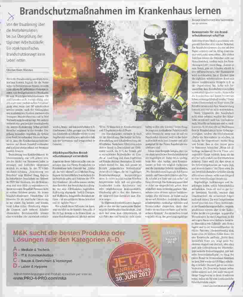 Vorschauseite 1: Brandschutzmaßnahmen im Krankenhaus lernen