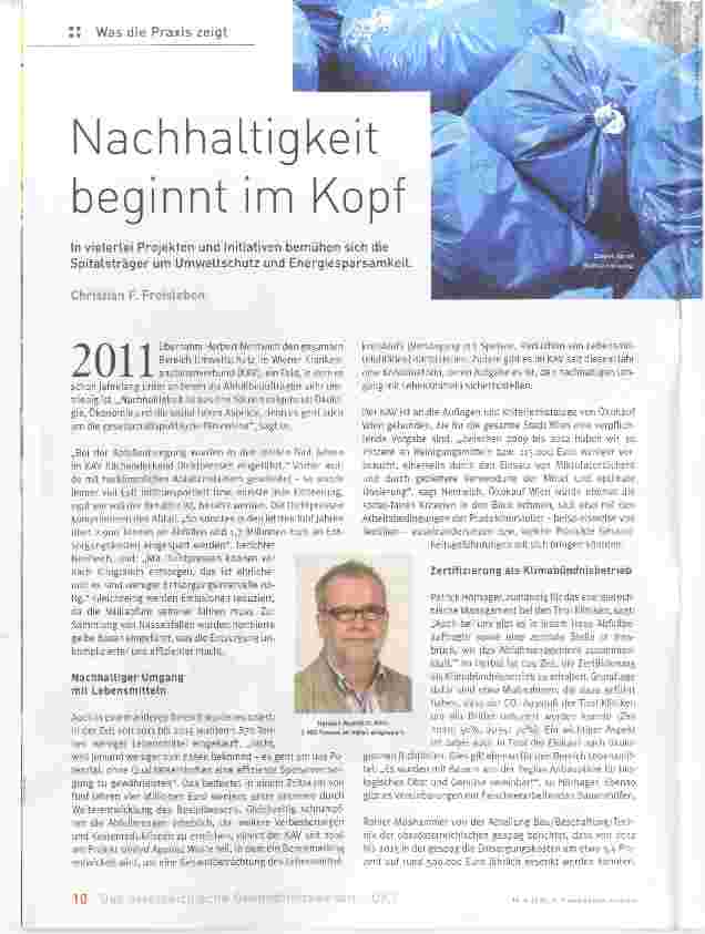 Vorschauseite 1: Nachhaltigkeit beginnt im Kopf