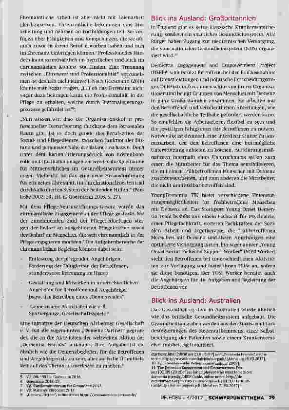 Vorschauseite 2: EHRENAMTLICHE UNTERSTÜTZUNGSANGEBOTE FÜR MENSCHEN MIT DEMENZ