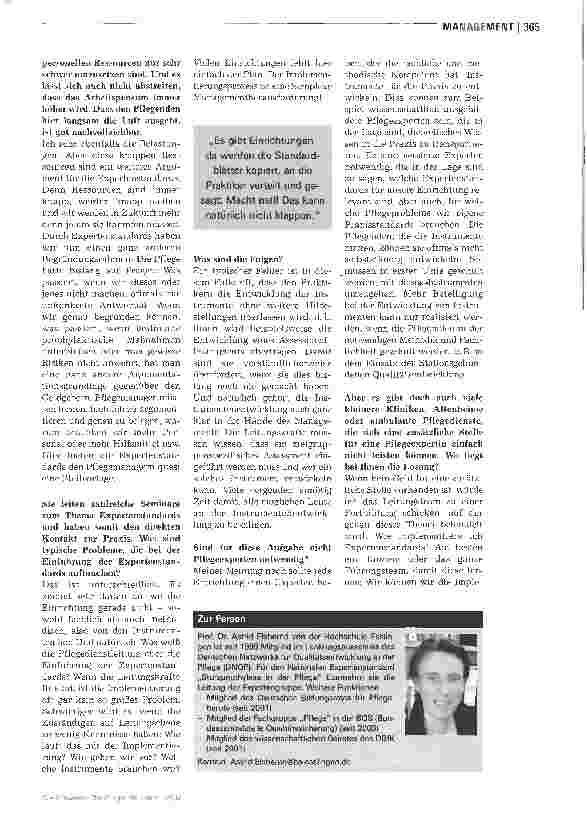 Vorschauseite 2: Die Implementierung darf nicht auf die Praktiker abgeschoben werden