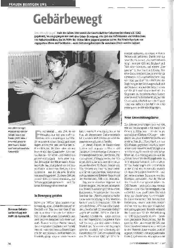 Vorschauseite 1: Gebärbewegt