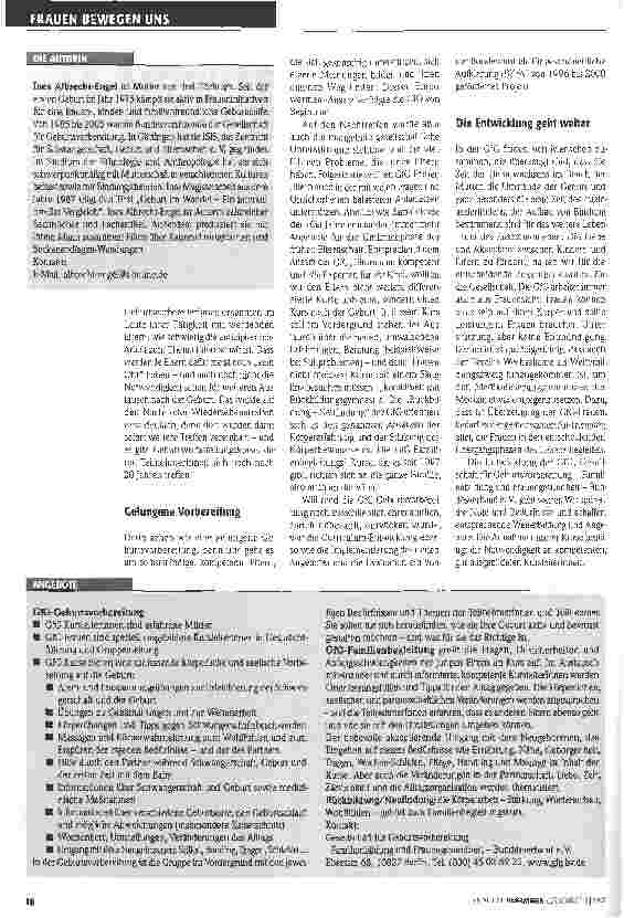 Vorschauseite 3: Gebärbewegt