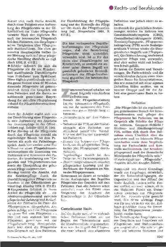 Vorschauseite 2: Theorie und Praxis der Pflegevisite