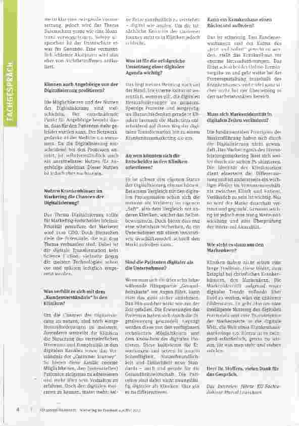Vorschauseite 3: Auf die Abstimmung kommt es an: Digitalisierung und Marketing