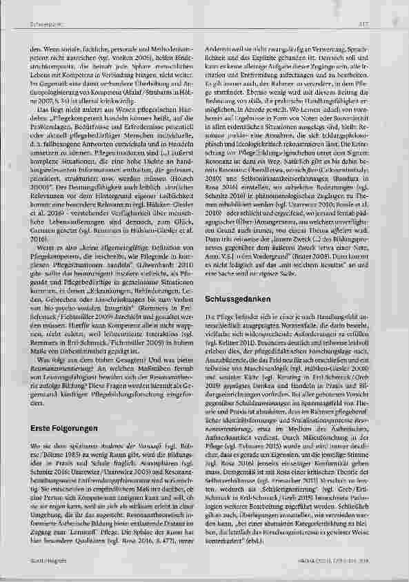 Vorschauseite 3: Resonanz das Andere der Kompetenz? Gedanken zu einer Resonanzorientierung der Pflegebildung