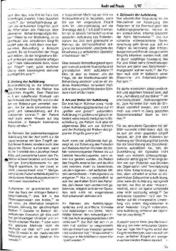 Vorschauseite 2: Patientenaufklärung bei ambulantem Operieren aus haftungsrechtlicher Sicht