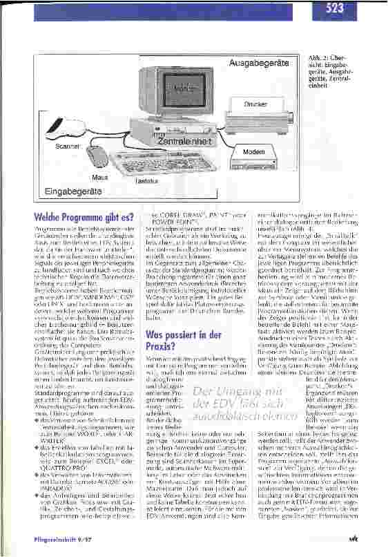 Vorschauseite 4: EDV für Pflegekräfte / Teil 1: Der Umgang mit Computern ist nicht so schwer, wie es scheint