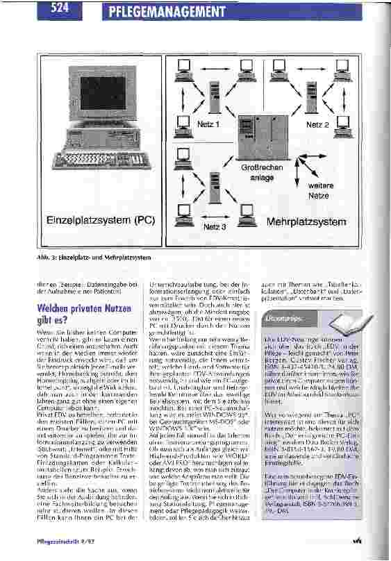 Vorschauseite 5: EDV für Pflegekräfte / Teil 1: Der Umgang mit Computern ist nicht so schwer, wie es scheint