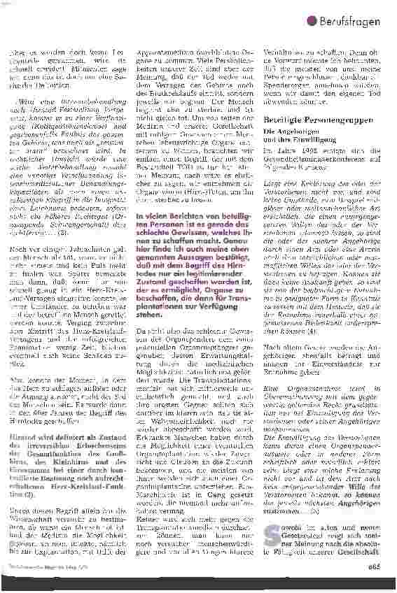 Vorschauseite 3: Das Transplantationsgesetz und seine Folgen für die Mitarbeiter im Krankenhaus 1. Teil