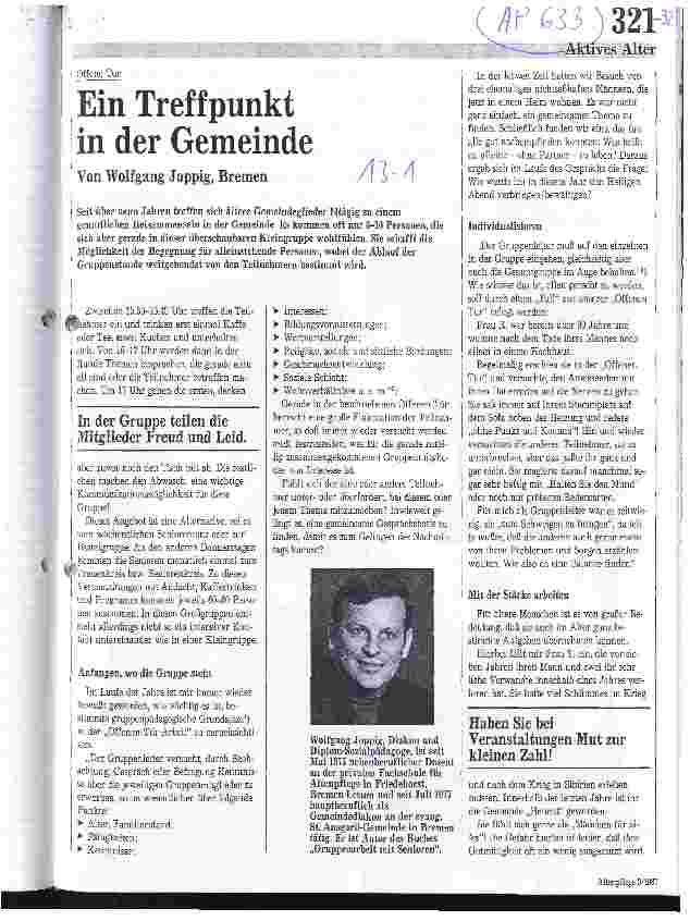 Vorschauseite 1: Ein Treffpunkt in der Gemeinde
