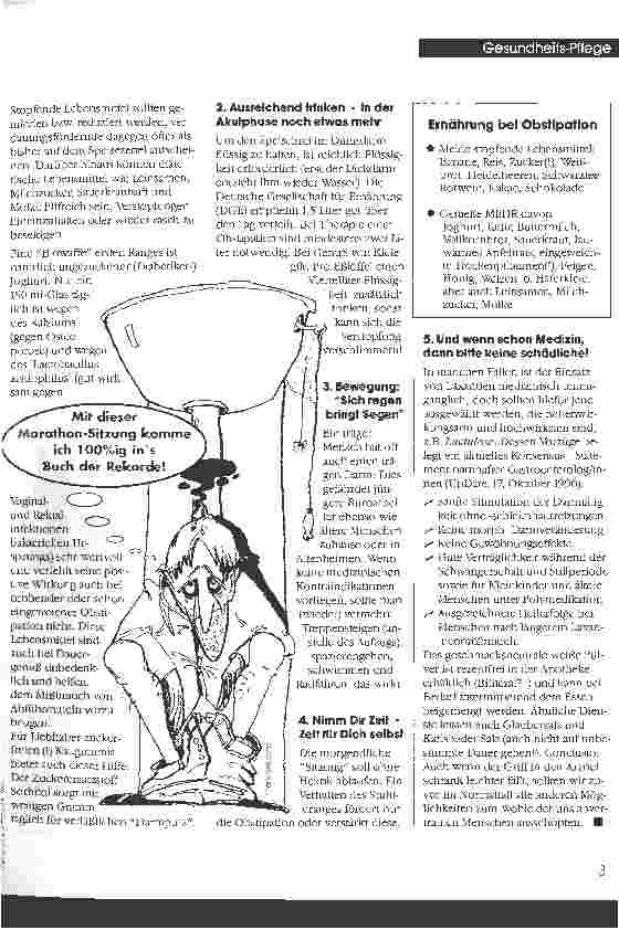 Vorschauseite 2: Prävention und Therapie bei Obstipation