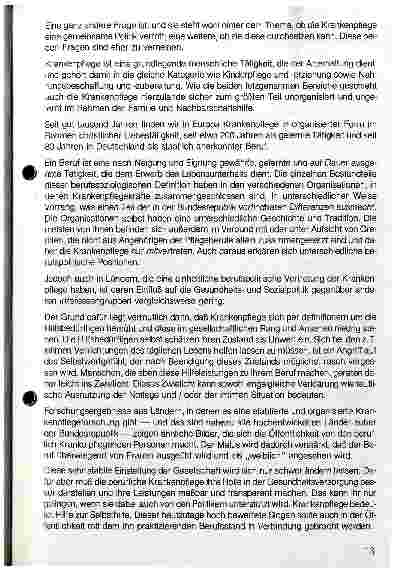 Vorschauseite 2: Krankenpflege - Stiefkind der Politik Krankenpflege - Beruf ohne Lobby