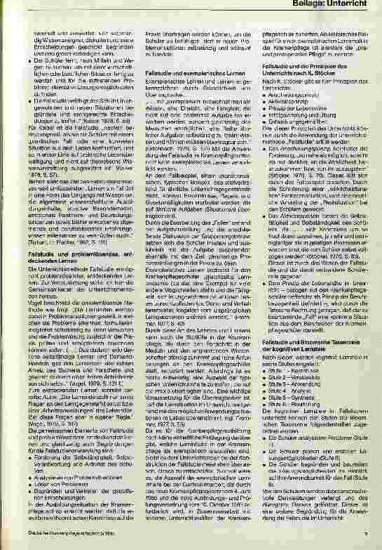 Vorschauseite 4: Die Anwendung der Fallstudie im Krankenpflegeunterricht