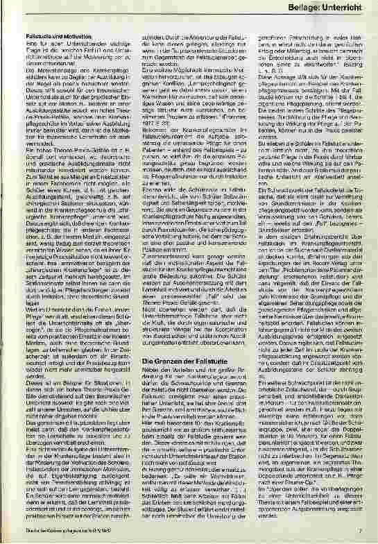 Vorschauseite 6: Die Anwendung der Fallstudie im Krankenpflegeunterricht