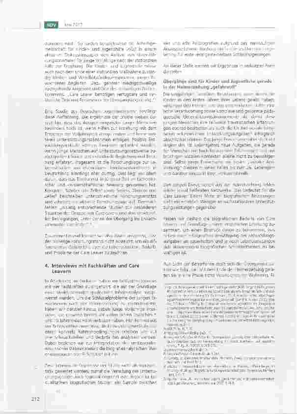 Vorschauseite 3: Care Leaver: Junge Erwachsene nach der Heimerziehung
