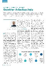Vorschauseite 1: Einstellung und Befähigung von Führungskräften. Gelebter Arbeitsschutz.