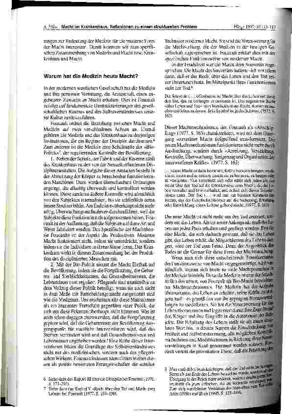 Vorschauseite 4: Macht im Krankenhaus. Reflexionen zu einem strukturellen Problem