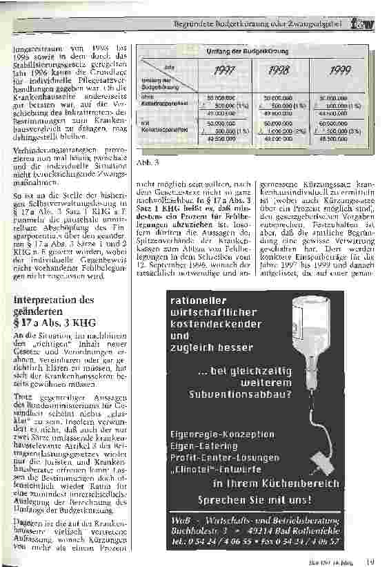 Vorschauseite 3: Begründete Budgetkürzung oder Zwangsabgabe? Kritische Anmerkungen zum Beitragsentlassungsgesetz 1997