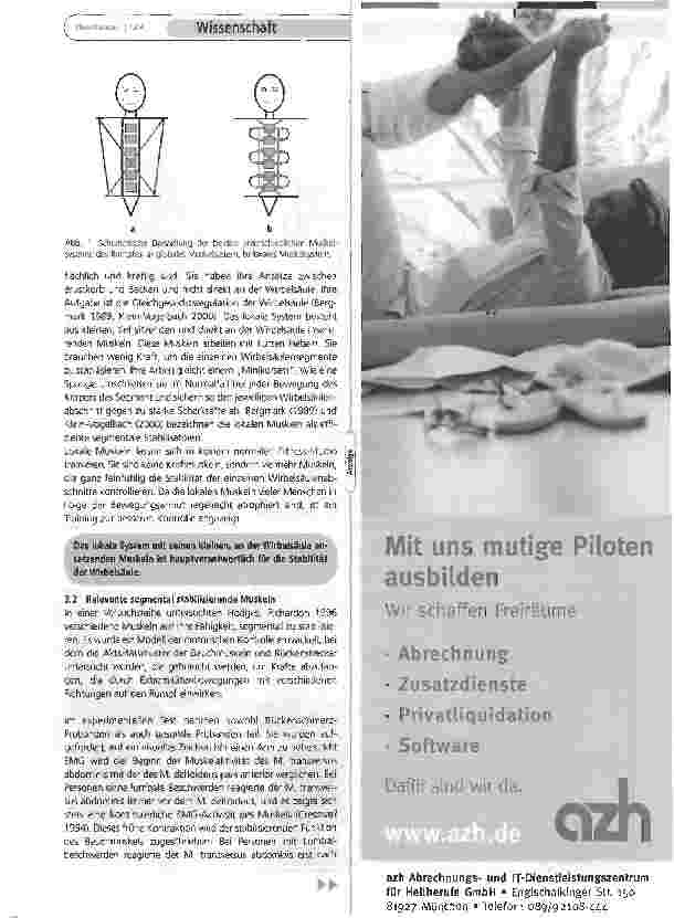 Vorschauseite 3: Die segmentale Stabilisierung der Lendenwirbelsäule - Biomechanik, Wirkungsweise und Training der stabilisierenden Muskulatur