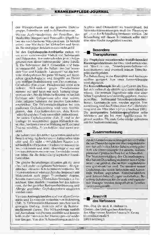Vorschauseite 4: Chemotherapie von Harnwegsinfekten